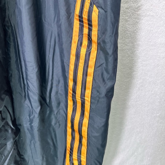 Adidas Vintage Y2K 3 stripe Track Pants Mens L zip legs Running Joggers 1994 - Picture 2 of 8